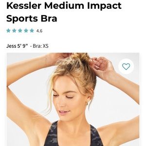 Kessler Medium Impact Camo Sports Bra Size M.
